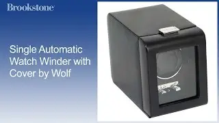 Single Automatic Watch Winder with Cover by Wolf