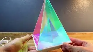 3D Iridescent Infinity Pyramid Light/ From The Desk Of Studio Ultra #111