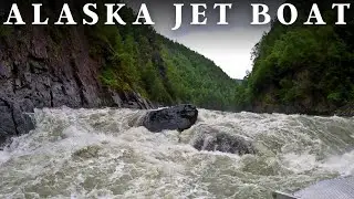 Jet Boat Adventure Up Alaska's Susitna River | Talkeetna, Alaska | Class 6 Rapid | August 2023