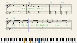 Olivia Rodrigo — Traitor (Piano Sheet Music)