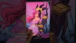 #procreate #process #art #artshort #short #digitalart #smite #hades #persephone #digitalart #shortz