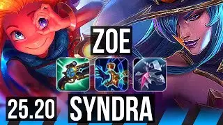 ZOE vs SYNDRA (MID) | Legendary | NA Master | 25.20