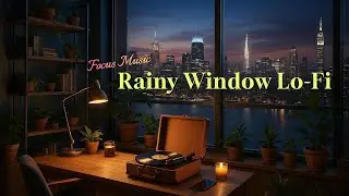 [ Focus Music ] Rainy Window Lo-Fi ✦ A warm desk, a rainy view, and lo-fi peace