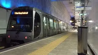 RET Metro 2*Type SG3 op verkeerd spoor Blijdorp Rotterdam richting Den Haag Centraal