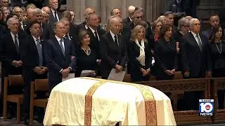 Bush, Biden and former vice presidents honor Cheney, while Trump is excluded