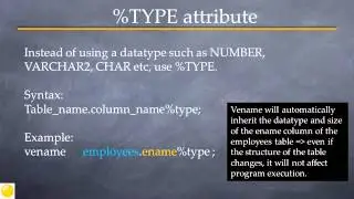 Oracle pl sql tutorial - %TYPE and %ROWTYPE #25