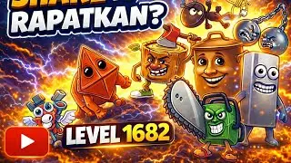 CUMA DI-SHAKE 😱 SEMUA RAPAT! LEVEL 1682 VIRAL#brainroat