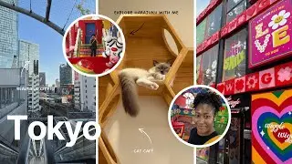 Solo Tokyo Vlog |Shinjuku , Harajuku & a Cat Caf&eacute; Adventure