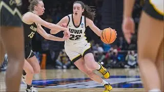 Keith Murphy talks to Caitlin Clark, Iowa Hawkeyes after Sweet 16 win