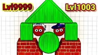 🧿Hide Ball - save the dog 🆚 Digs and Lucky balls(00001) | jelly run 2048 1 Gameplay Epi68 #0081