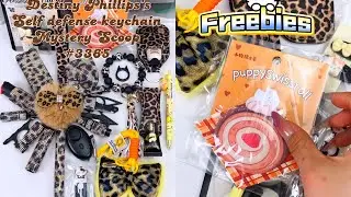15 PCs leopard print keychain#mysteryscoop #selfdefense #selfdefensekeychain #asmr #safetykeychains 