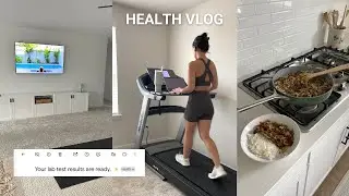 HEALTH VLOG | hormone test results, at home wellness routine, & high fiber meal