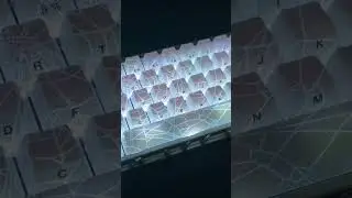 White spiderweb keyboard, click so sick!!!🕸️🕷️🔥😎#fyp #cool #trend #zornher #zh870#wireless