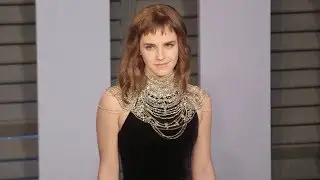 Emma Watson at the Red Carpet of the 2018 Vanity Fair Oscar Party