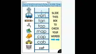 Phonics Word Ladders -Word Chaining