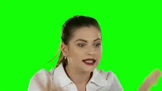 Angry Business Woman  Green Screen Video Effect | No Copyright Stock Video