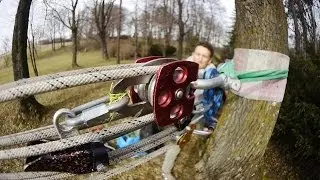 Slackline 84m first time