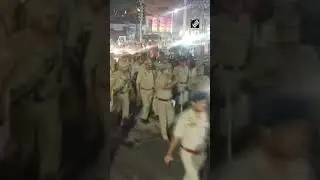 Uttar Pradesh Police conduct flag march ahead of local body polls in Mathura