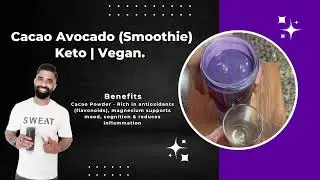 Cacao Avocado Smoothie Keto Vegan