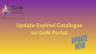How to Update Expired Catalogue on GeM Portal | Easy Step | #eprocurement #exam #government