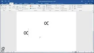 How to type Proportional To symbol in Word