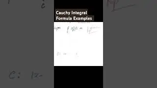Cauchy Integral Formula Examples #complexanalysis #shortvideo #mathematics #mathlecture #shorts