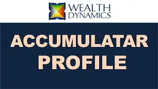 🪙 Wealth Dynamics - 𝘼𝘾𝘾𝙐𝙈𝙐𝙇𝘼𝙏𝙊𝙍 Profile explained