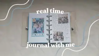 real time kpop journal with me 🦋 (soft asmr with music)