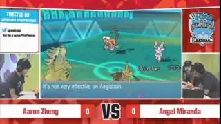 Pokemon VGC 2015 National Championship (day two part five) Aaron Zheng vs Angel Miranda