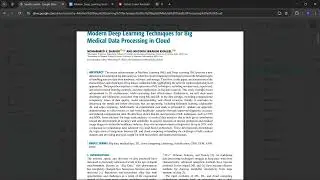 Modern Deep Learning Techniques for Big Medical Data Processing in Cloud