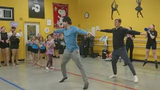 Walleye Players Take Dance Lessons