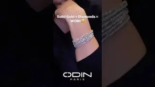 Solid Gold Baguette Diamond Bracelet ✨ #Shorts #DiamondBracelet #GoldBracelet