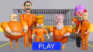 PRISONER BARRY Family in BARRY'S PRISON RUN! New Scary Obby (#Roblox)