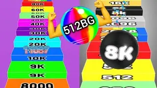 512BG Ball Run 2048 Infinity Mode vs Number Ball 3D Merge Games vs Number Run 2048: Number Master 3D