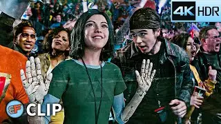 Alita & Hugo go to the Motorball Match | Alita Battle Angel (2019) 4K HDR Movie Clip