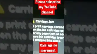 HP printer carriage jam problem #shorts #printer #solution