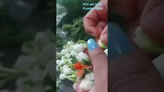 #flowermaking #easy tie flower #easy trick to string flower #josartwork #youtubeshorts #shortvideo