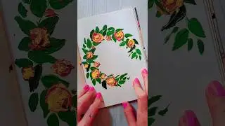 Easy drawing | Flowers ring
