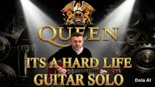 It’s A Hard Life ~ Guitar Solo Lesson (Guitar Tab) Brian May Queen Guitarist Tutorial