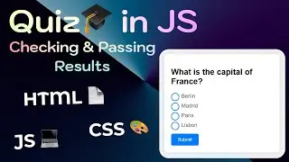 💡 Create an Interactive Quiz with HTML, CSS, and JavaScript - Step-by-Step Guide! 🎉