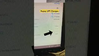 Rupay UPI Charges || SBI Paytm rupay credit card #rupaycreditcard #shorts
