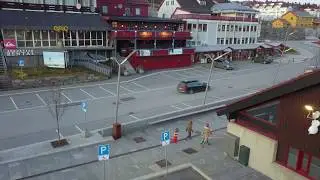 Norway -Geilo - Geilojordet  2019.11 drone 4k - Norwegia tor narciarski