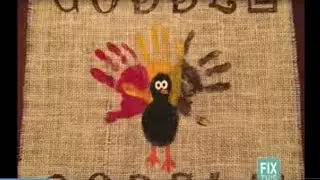 DIY Burlap Thanksgiving Placemats