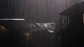 Heavy Rainstorm Sounds for Uninterrupted Deep Sleep - Calming Thunder Ambience