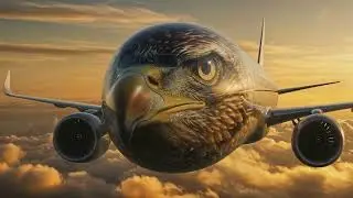 Majestic Bird Themed Airplane Livery Design