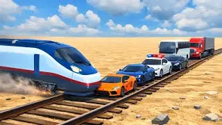 Impossible Train Track Over Giant Hole 😲 | Train Simulator 3D