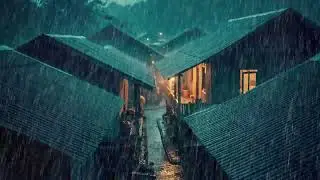 No Ads Rain Sounds for Sleeping – Steady Tin Roof Rain for Quiet Mind Sleep