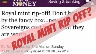 Royal Mint rip-off - Don't be fooled by the fancy box. new gold Sovereigns cost twice their worth