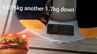 Weigh in week five, another successful week. Fat Man learns powerlifting.