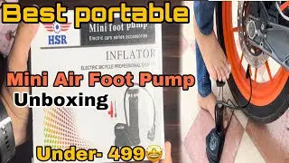 Mini Air Foot Pump || For Bike,Car,Cycle || Under-499 || Full Review || #minifootpump